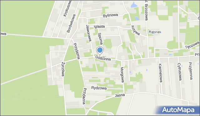 Krzywiec gmina Aleksandrów Łódzki, Gościnna, mapa Krzywiec gmina Aleksandrów Łódzki