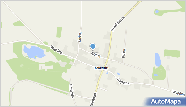 Kwietno, Górna, mapa Kwietno