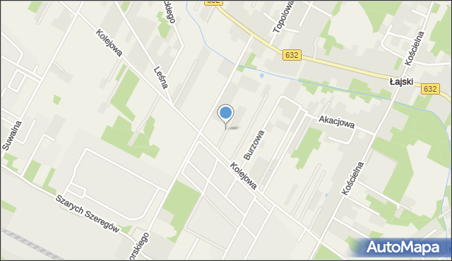 Łajski, Gościnna, mapa Łajski