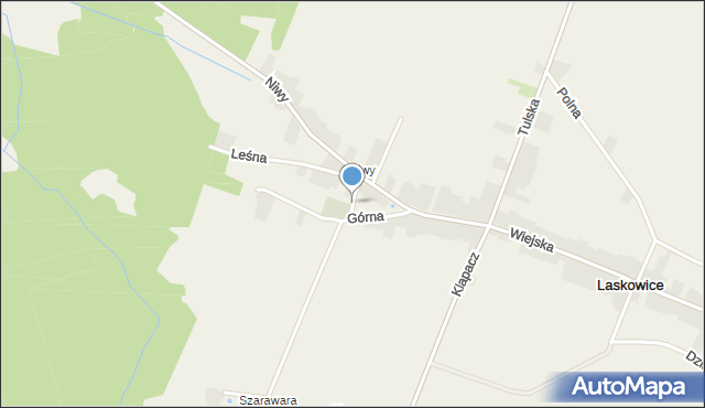 Laskowice gmina Lasowice Wielkie, Górna, mapa Laskowice gmina Lasowice Wielkie