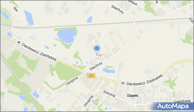 Łazieniec, Górskiego Kazimierza, mapa Łazieniec