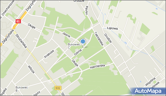 Legionowo, Górna, mapa Legionowo