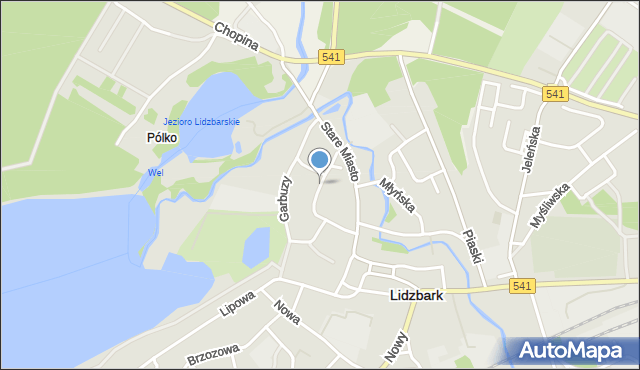 Lidzbark, Górka, mapa Lidzbark