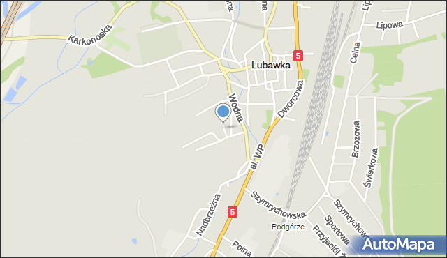 Lubawka, Górska, mapa Lubawka