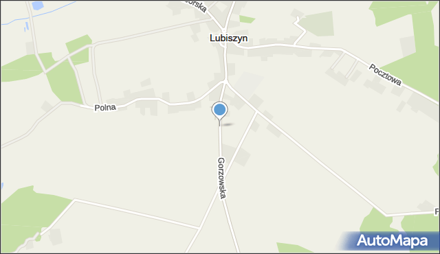 Lubiszyn, Gorzowska, mapa Lubiszyn