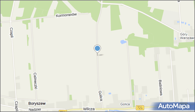 Malcanów gmina Wiązowna, Golica, mapa Malcanów gmina Wiązowna