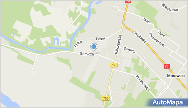 Morawica powiat kielecki, Górnicza, mapa Morawica powiat kielecki