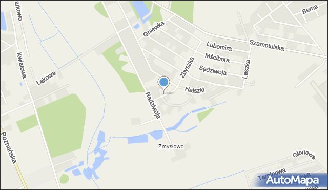 Mrowino, Gorzysława, mapa Mrowino