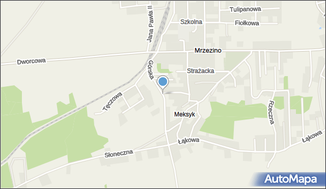 Mrzezino, Górska, mapa Mrzezino