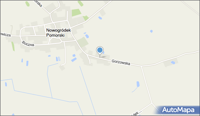 Nowogródek Pomorski, Gorzowska, mapa Nowogródek Pomorski