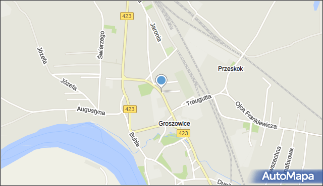 Opole, Gorzołki Wiktora, mapa Opola