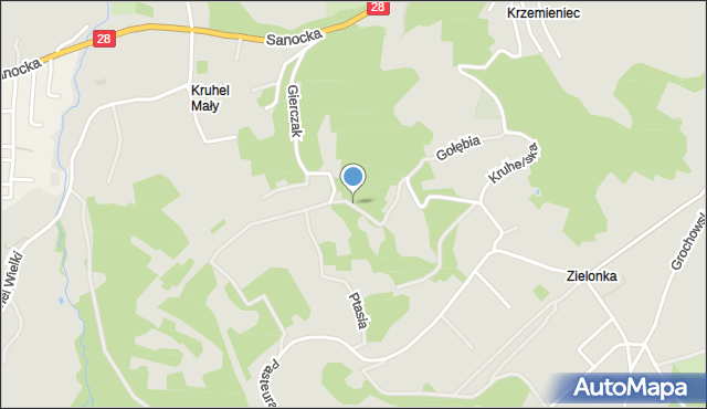 Przemyśl, Gołębia, mapa Przemyśla