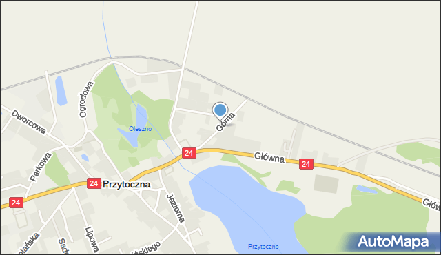 Przytoczna, Górna, mapa Przytoczna