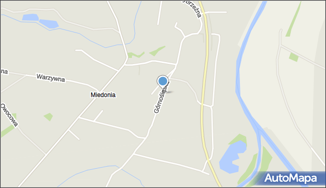 Racibórz, Górnośląska, mapa Racibórz