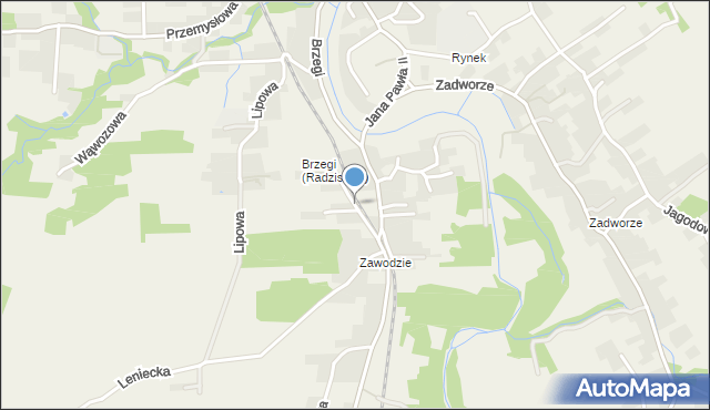 Radziszów, Górna, mapa Radziszów