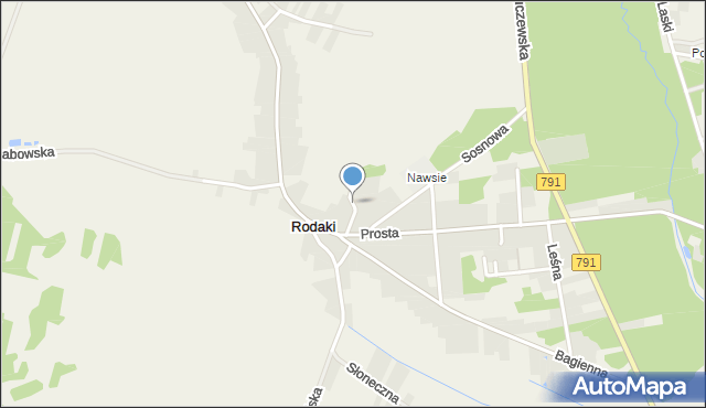 Rodaki, Górna, mapa Rodaki