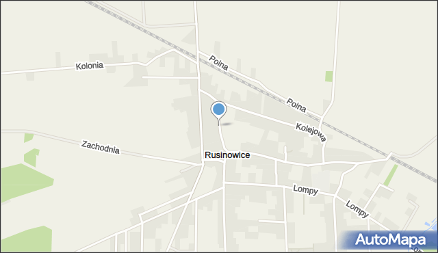 Rusinowice, Gołka Henryka, ks., mapa Rusinowice