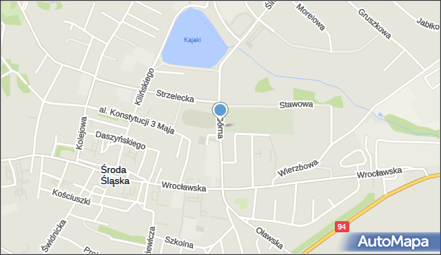 Środa Śląska, Górna, mapa Środa Śląska