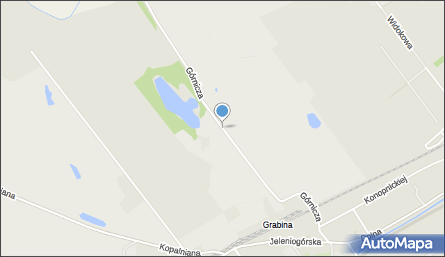 Strzegom powiat świdnicki, Górnicza, mapa Strzegom powiat świdnicki