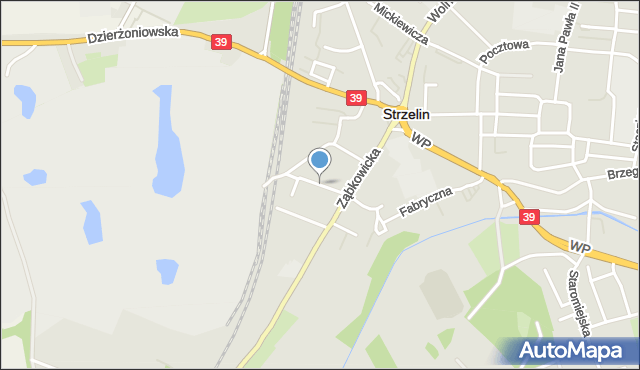Strzelin, Górnicza, mapa Strzelin