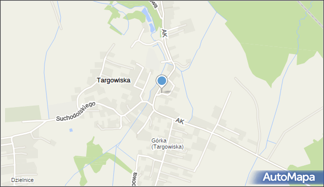 Targowiska, Górka, mapa Targowiska