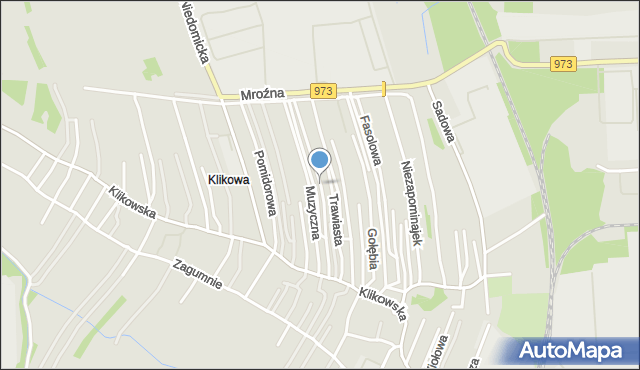 Tarnów, Goździkowa, mapa Tarnów