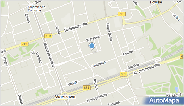 Warszawa, Górskiego Wojciecha, mapa Warszawy