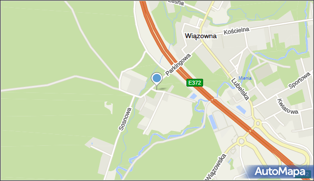 Wiązowna, Gołębia, mapa Wiązowna