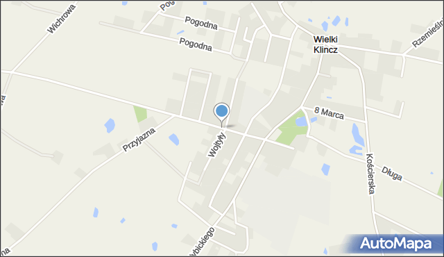 Wielki Klincz, Gościeradzka, mapa Wielki Klincz