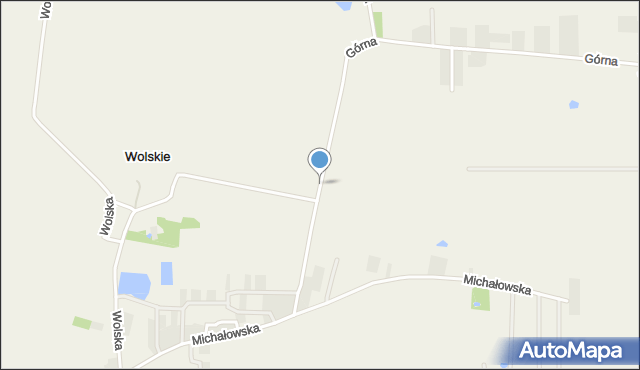 Wolskie, Górna, mapa Wolskie