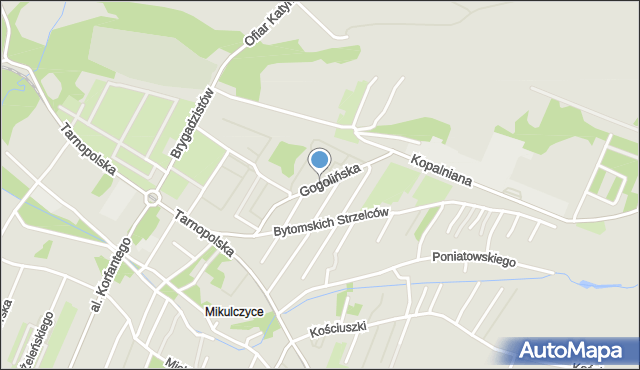 Zabrze, Gogolińska, mapa Zabrza