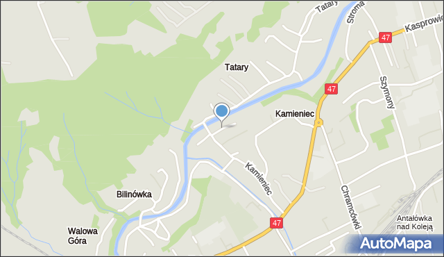 Zakopane, Górska, mapa Zakopanego