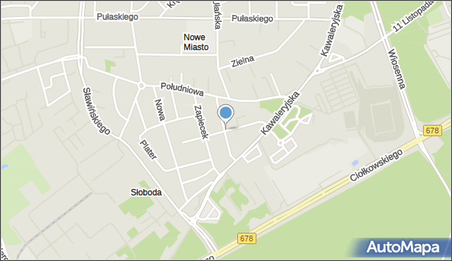 Białystok, Grażyny, mapa Białegostoku