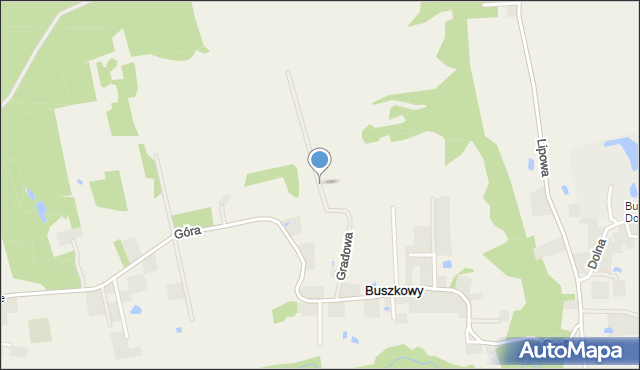 Buszkowy, Gradowa, mapa Buszkowy