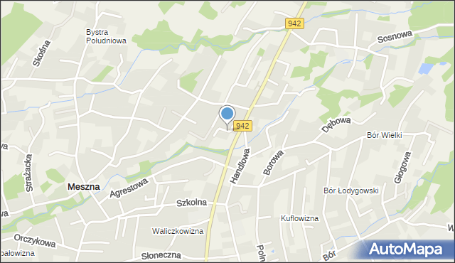 Bystra gmina Wilkowice, Gruntowa, mapa Bystra gmina Wilkowice
