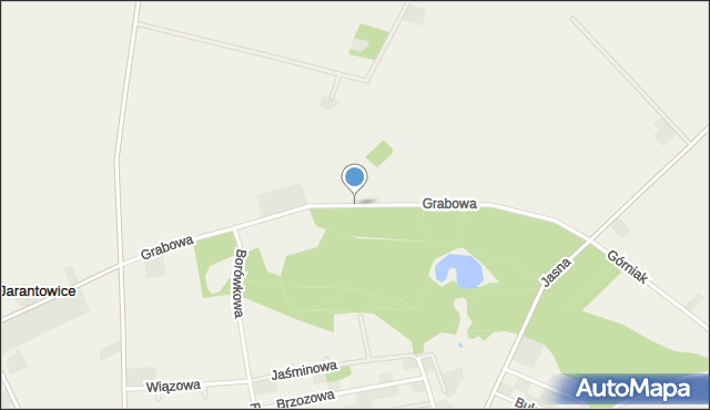 Choceń, Grabowa, mapa Choceń
