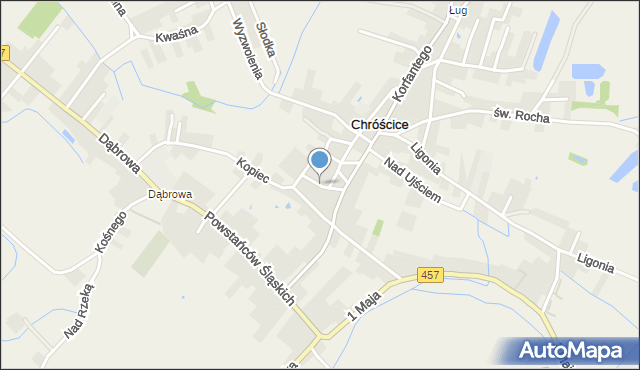 Chróścice, Grunwaldzka, mapa Chróścice