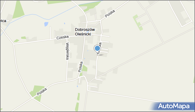 Dobroszów Oleśnicki, Grecka, mapa Dobroszów Oleśnicki