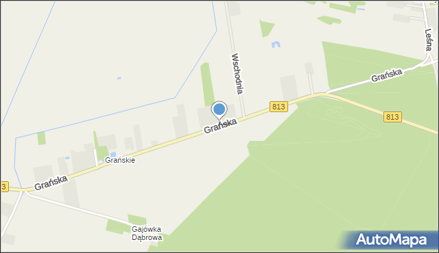 Drelów, Grańska, mapa Drelów