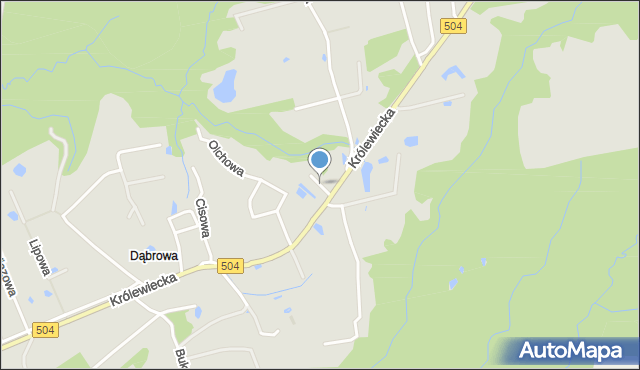 Elbląg, Grabowa, mapa Elbląga