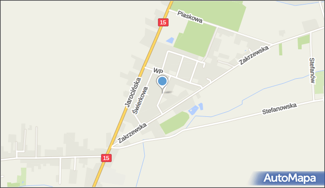 Golina gmina Jarocin, Grunwaldzka, mapa Golina gmina Jarocin