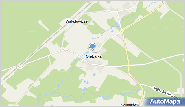 Grabarka gmina Nurzec-Stacja, Grabarka, mapa Grabarka gmina Nurzec-Stacja