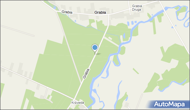 Grabia, Grabia, mapa Grabia