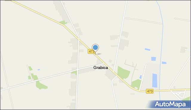 Grabica powiat piotrkowski, Grabica, mapa Grabica powiat piotrkowski