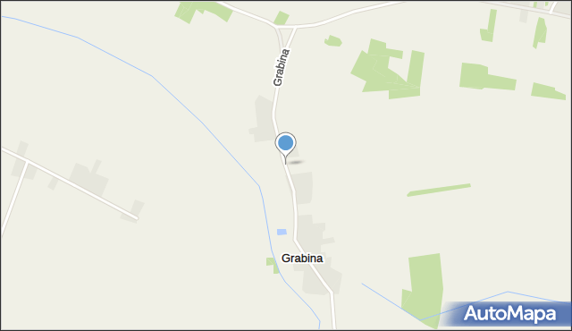 Grabina gmina Skaryszew, Grabina, mapa Grabina gmina Skaryszew