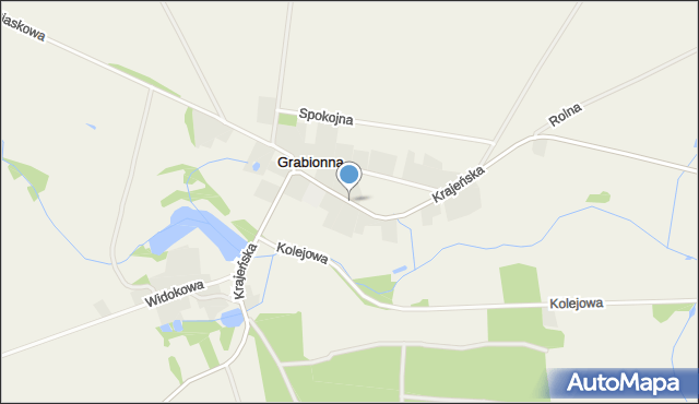 Grabionna, Grabionna, mapa Grabionna