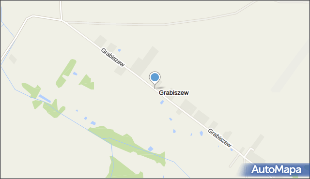 Grabiszew gmina Zgierz, Grabiszew, mapa Grabiszew gmina Zgierz