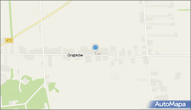 Grąbków, Grąbków, mapa Grąbków