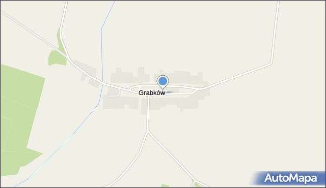 Grabków gmina Lubsko, Grabków, mapa Grabków gmina Lubsko