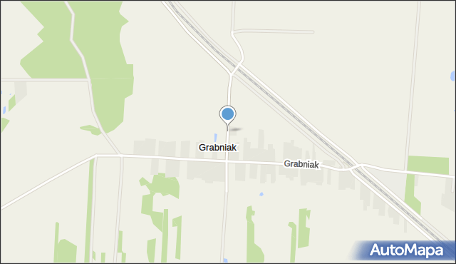 Grabniak gmina Sobolew, Grabniak, mapa Grabniak gmina Sobolew
